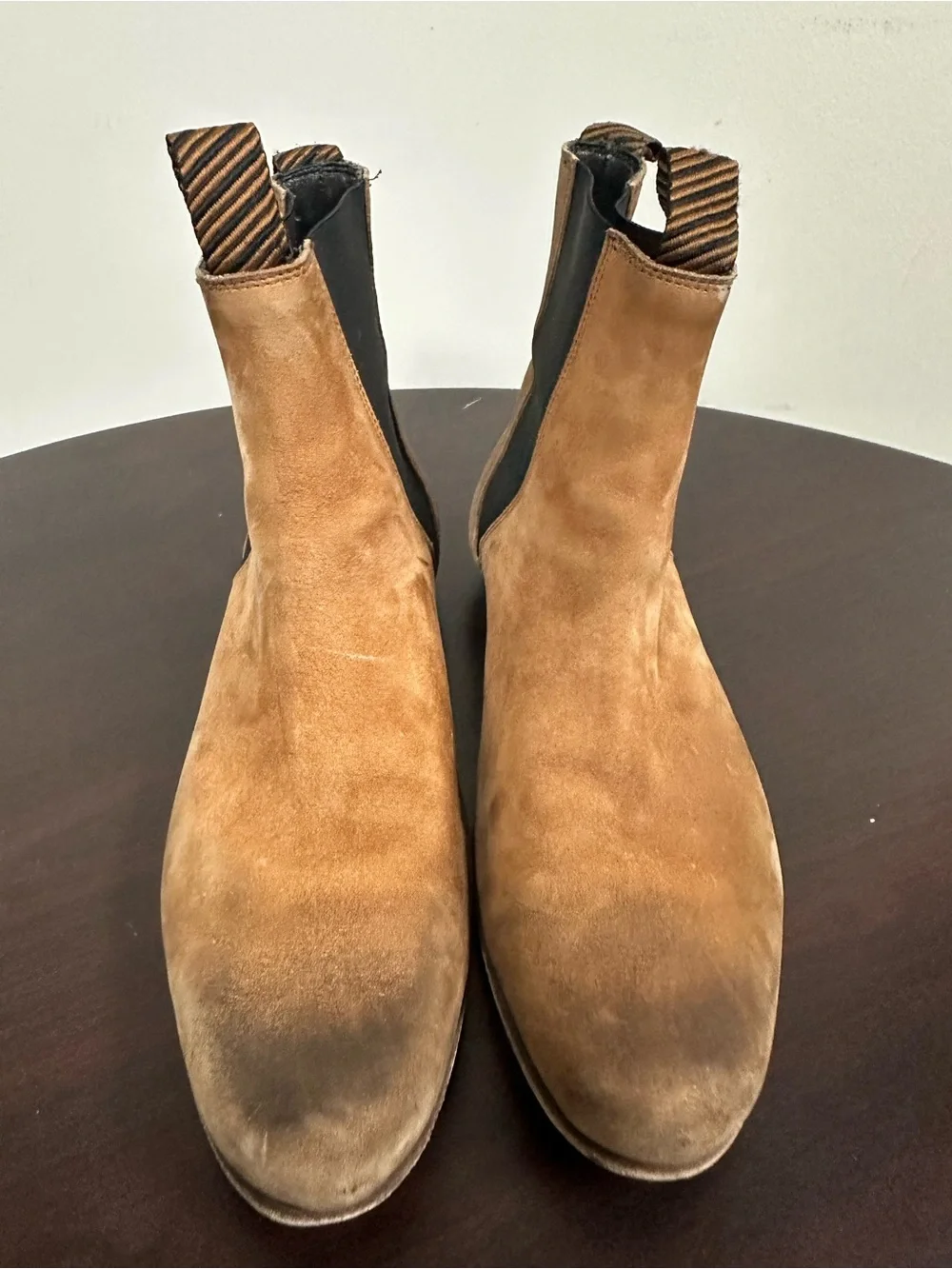 Billy Reid Men's Suede Chelsea Boots - Brown Size 13